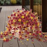 Flores Artificiais De Outono Ammyoo Daisy Com Folhas De Eucalipto
