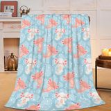 Cobertor Coxpiso Axolotl Fleece Throw 100x125cm Para Crianças/adultos