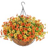 Cesta De Flores Para Plantas Suspensas Artificiais Lamsze Daisy Fall
