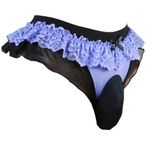 Calcinhas Masculinas Aishani Lace Thong G-string Bikini Voilet