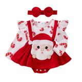 Roupas Para Meninas, Macacão E Vestido Gureui My First Christmas