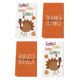 Toalhas De Cozinha Artoid Mode Turkey Thanksgiving 43x66cm 4pc