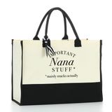 Sacola Hodreu Nana Gifts De Lona Impermeável Para Mulheres