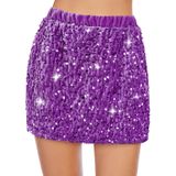 Saia Century Star Sequin Para Meninas Roxa De 9 A 10 Anos
