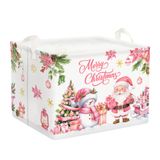Cesta De Presente De Natal Clastyle Pink Papai Noel Snowman