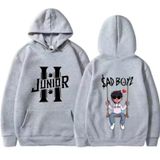 Moletom Com Capuz Tiekea Junior H Sad Boyz Fashion, Cinza