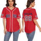 Camisa De Beisebol Vivimeng 98 Feminina Vintage Country S Vermelha