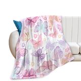 Cobertor Beynepe Butterfly Super Soft Cozy Rosa 100x125cm