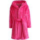 Roupão De Banho Infantil Ecgk Para Meninas Com Capuz Rosa 2-3t