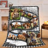 Cobertor Nozdewu Cow Fleece Throw 100x125cm Para Quarto De Crianças