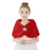 Xale De Pele Sintética Para Meninas Ipenny Princess Cape Red