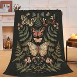 Cobertor Beynepe Vintage Butterfly Para Meninas E Mulheres 100x125cm