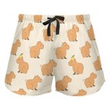 Shorts De Pijama Jhkku Comfy Sleep Bottoms Cute Capivara For Wo