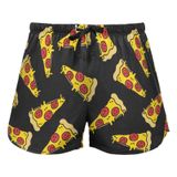 Calças De Pijama Jhkku Sleep Shorts Soft Lounge Pizza Print