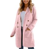 Casaco De Inverno Arutooy Long Trench Para Mulheres, Roupa De Lã Quente