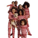 Pijamas De Natal Neufigr Family Matching Sets Vermelhos