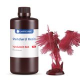 Resina De Impressora 3d Anycubic 405nm Sla Com Cura Uv 1 Kg De Vermelho Transparente