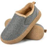 Chinelos Merrimac Faux Felt Com Espuma Viscoelástica Com Encosto Fechado Para Mulheres