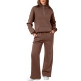 Moletom E Calça De Moletom Track Suits Aleumdr De 2 Peças Para Mulheres