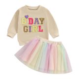 Roupa Sayoo Toddler Baby Girls Birthday Girl 2-3t De Damasco