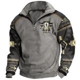 Moletom Dmoyala Tribal Aztec Cowboy Fall Para Homens