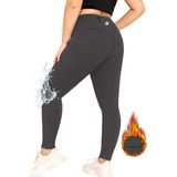 Leggings Femininas Lalagen, Tamanho Grande, Forradas De Lã, Resistentes À Água