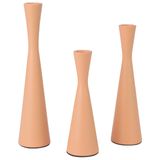 Conjunto De 3 Castiçais Vidonos Metal