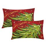 Capas De Travesseiro Kawani Merry Christmas Red 30x50cm Conjunto De 2