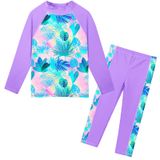 Roupas De Banho Tfjh E De Manga Comprida, Protetor De Erupções Cutâneas, 2 Peças, 6 A, Para Meninas