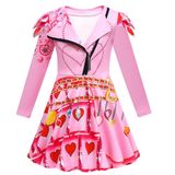 Vestido De Fantasia Laughzuaia Girls Rise Red Pink Heart 4-12y