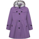 Casaco Betusline Girl De Peito Único Com Capuz Roxo 13-14y