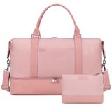 Bolsa Weekender Gayuapeia Para Mulheres Com Compartimento Para Sapatos Rosa