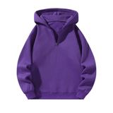 Pulôver Masculino Com Capuz Verdusa Com Zíper, Lilás, Roxo, Xl