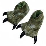 Chinelos Jutongchang Animal Paw Plush Warm Home Bear Adult