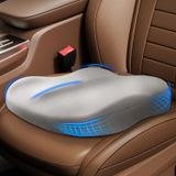 Almofada De Assento De Carro Uvcmdui Wedge Memory Foam 10 Cm, Tecido, Cinza