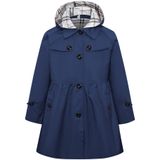 Jaqueta Corta-vento Feminina Betusline Azul Marinho 7-8y
