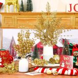 Palhetas E Sprays Para Árvores De Glitter De Natal Alupssuc, 24 Unidades De Ouro