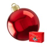 Bola De Natal Inflável Ao Ar Livre Em Pvc Giant Red 60cm