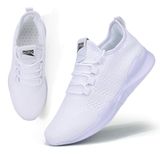 Tênis Damyuan Casual Mesh-comfort Femininos, Branco, Tamanho 8