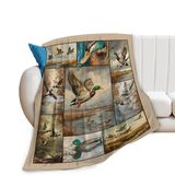 Cobertor Gyeong Duck Hunting Para Meninas Woman Funny Mallard