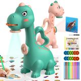 Projetor De Desenho Ketiee Dinosaur Com 96 Estênceis Para Crianças 5-7
