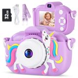 Câmera Digital Mavokis Kids 3-8 Anos 48mp 32gb Com Cartão Sd