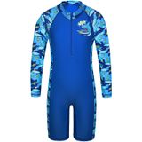 Roupa De Banho Tfjh E Para Meninos, Manga Comprida, Protetor Contra Erupções Cutâneas, Upf 50+ 403, Azul Marinho