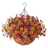 Cestos Suspensos De Flores De Seda Artificial Inxugao Daisy Eucalyptus