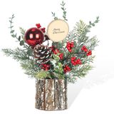 Decorações De Mesa De Natal Lokeisna 33cm Com Árvore Em Vaso