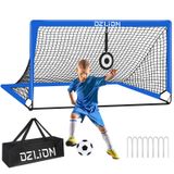Gols De Futebol Portáteis Dzlion De 6 X 4 Pés Para Crianças Com Estacas E Bolsa