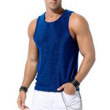 Camiseta Regata Arjen Kroos Sequin Para Homens Gold Glitter Blue L