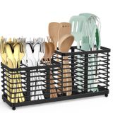 Porta-utensílios Tomcare, Organizador De Talheres Extra Grande, Preto