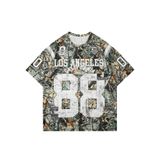Camiseta Soly Hux Y2k Jersey Para Homens Cáqui Tamanho Letra L