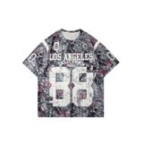 Camiseta Soly Hux Y2k Jersey Com Estampa De Letras E Gola Redonda Masculina